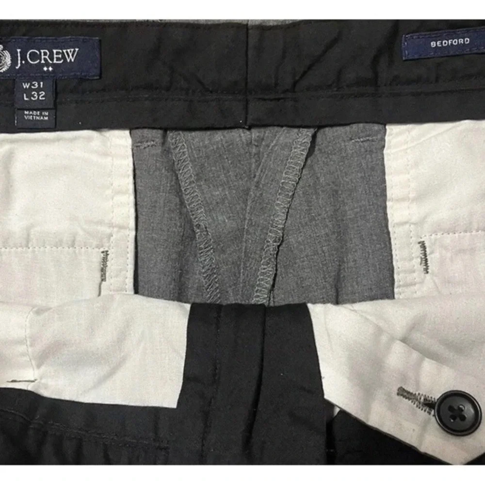 J. Crew Bedford Pants Gray Cotton Size 31/32